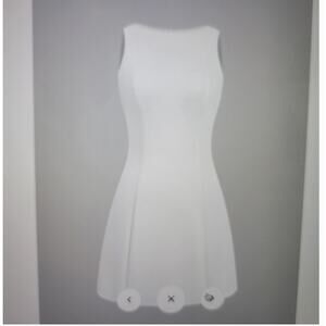 Micas Elegant White Sleeveless Dress Sz XL